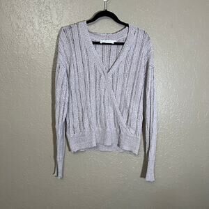 ASTR wrap sweater lilac purple XL